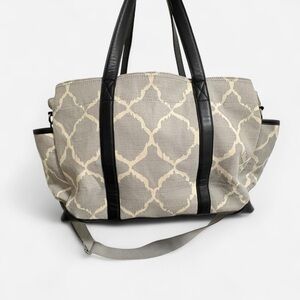 Pottery Barn Kids Ikat Gray Diaper Bag Tote